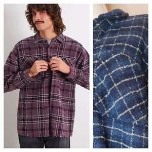 NWOT PacSun Textured Blue Shacket | Large